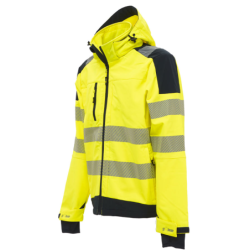 Veste SoftShell réfléchissantes et col haut MIKY Jaune Fluo