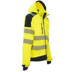 Veste SoftShell réfléchissantes et col haut MIKY Jaune Fluo