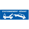 Panneau PS Choc stationnement genant 330x75mm