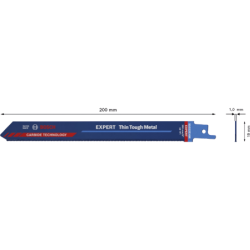 Lame de scie sabre EXPERT Thin Tough Metal INOX S 1022 EHM