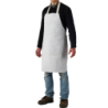 Tablier en cuir croûte de vachette blanc Coverguard pour soudeur 120x90 cm