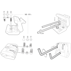 Support Multiposition pour laser ou autre fileté 1/4