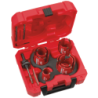 Coffret de 5 scies cloches BIG HAWG TCT multi-matériaux Milwaukee avec accessoires 10 pièces en tout