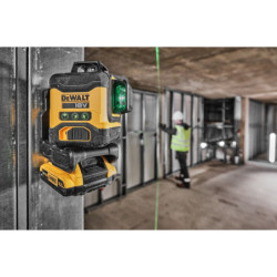 Niveau laser multilignes 3x360° compact XR 18V 2Ah Li-Ion faisceaux verts