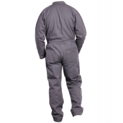 Combinaison de travail Typhon gris et noir avec poches genoux en Cordura noir