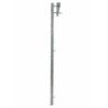 Poteau porte lisse porte filet pour garde corps galvanisé à chaud conforme NFP93-355
