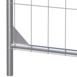 Clôture grillagée mobile arrondie 4 barres 3.50x2.00 m