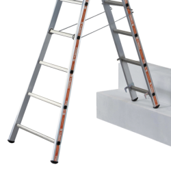 Échelle transformable 2 plans Pronor Tubesca aluminium