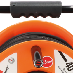 Enrouleur électrique Brennenstuhl Garant avec 4 prises à clapet IP44 câble H07RN-F 40m 3G2.5