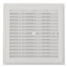 Grille de ventilation à sceller démontable et à fermeture carrée avec moustiquaire 223x223mm