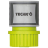 Raccord femelle 20x27mm et connexion automatique tuyau arrosage - Fitt - Plastique noir