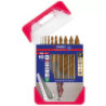 Coffret 10 forets métaux HSS FUSIO à pointe étagée