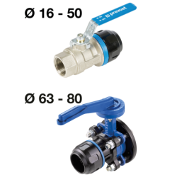 Vanne filetée femelle cylindrique avec raccordement pour tubes
