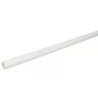 Tube lisse de WC blanc PVC longueur 2 m