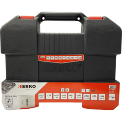 Mallette scies trépans Erko bi-métal HSS 11 pièces