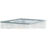 Couvercle Cemo pour Box 610 polyéthylène gris 122 x 102 x 6 cm