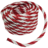Corde de balisage polypropylène D16 rouge et blanche 25m
