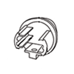 Bouchon de main courante ronde HANDY diamètre 40 mm