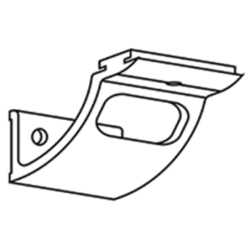 Support aluminium pour main courante ronde HANDY diamètre 40 mm
