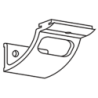 Support aluminium pour main courante ronde HANDY diamètre 40 mm