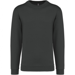 Sweat-shirt unisexe col rond Kariban 80% coton 20% polyester Dark Grey