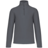 Pull micropolaire col zippé Enzo Kariban anti-boulochage Convoy Grey