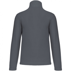 Pull micropolaire col zippé Enzo Kariban anti-boulochage Convoy Grey