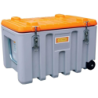 Box de chantier Cembox avec couvercle fermeture à levier et roues - 150 litres