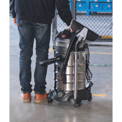 Aspirateur eau et poussière 30L 230V 1200W cuve inox fonctions décolmatage/souffleur
