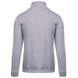 Sweat shirt col zippé homme coloris Oxford Grey