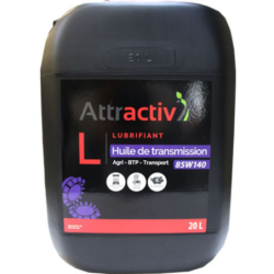 Huile de transmission boîte vitesses/pont Attractiv' Gear 85W140