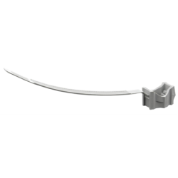 Embase plastique Spit Tie-clip pour fixation gaines et tubes IRL diamètre 16 à 32 mm - Boîte de 100