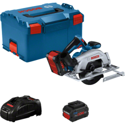 Scie circulaire sans fil GKS 18V-57-2 Bosch avec 2 batteries Li-Ion ProCORE 5,5Ah et chargeur