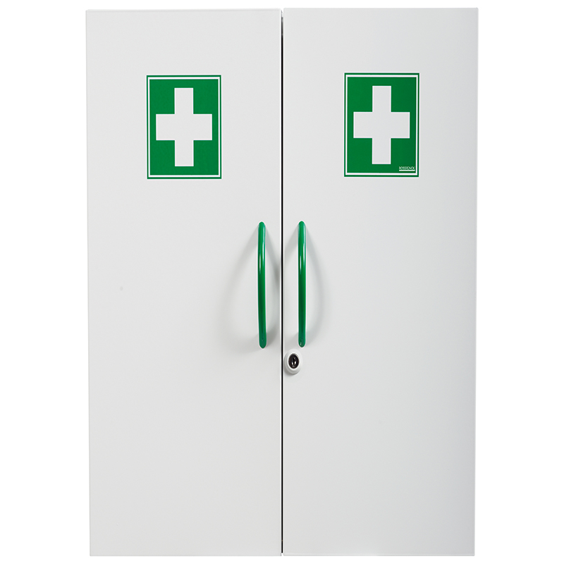 Armoire à Pharmacie Murale Homologuée FERRETELIX – 280x250x100 Mm Avec Trousse Premiers Secours Complète