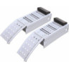 Rampe de chargement et de levage pliable Sodise 2 en 1 acier capacité 500 kg lot de 2