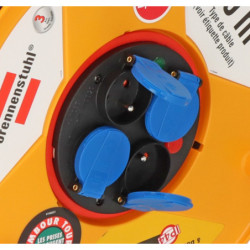 Enrouleur de câble Standard RB Pro IP44 système Bretec 4 prises clapet