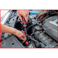 Clé dynamométrique 1/4 Ergotorque précision KS Tools capacité de 1 à 25 Nm