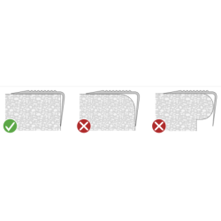 Nez de marche PVC noir à coller 65x 44 mm longueur 1700 mm
