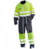 Combinaison haute visibilité à 2 zips PBV jaune fluo et gris