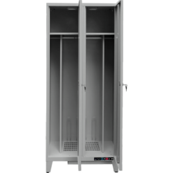 Vestiaire chauffant 500W Caray 2 cases sur pieds 800x490x1940mm
