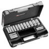 Coffret douilles 1/2 longues 12 pans métriques - 16 pièces
