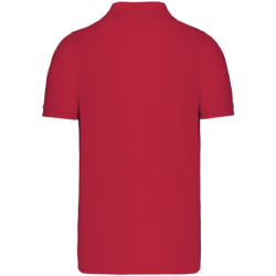 Polo Homme manches courtes 100% coton rouge