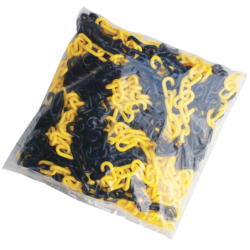 Chaîne plastique de signalisation n°8 maillon 49x29mm longueur 25m