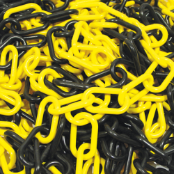 Chaîne plastique de signalisation n°8 maillon 49x29mm longueur 25m
