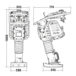 Pilonneuse Honda GXR120 2.7kw RTX70