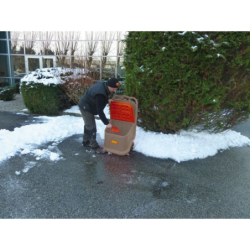 Coffre à sel mobile PE 75L Cemo empilable avec roues