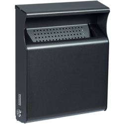 Cendrier exterieur mural Kopa Rossignol en métal capacité 2L anthracite mat