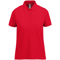 Polo femme manches courtes CGPW463 rouge