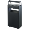Corbeille sur pied 60L Rossignol KOPA gris anthracite avec cendrier 12L