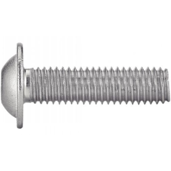 Vis à métaux tête bombée à embase six pans creux Inox A2